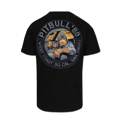 Pit Bull T-shirt Koszulka Męska Driving Black