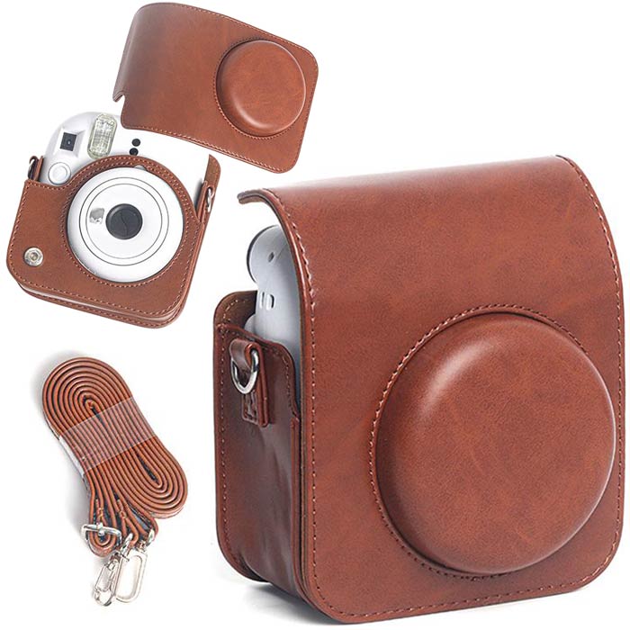 Etui Artnico do Instax Mini 12 brązowe