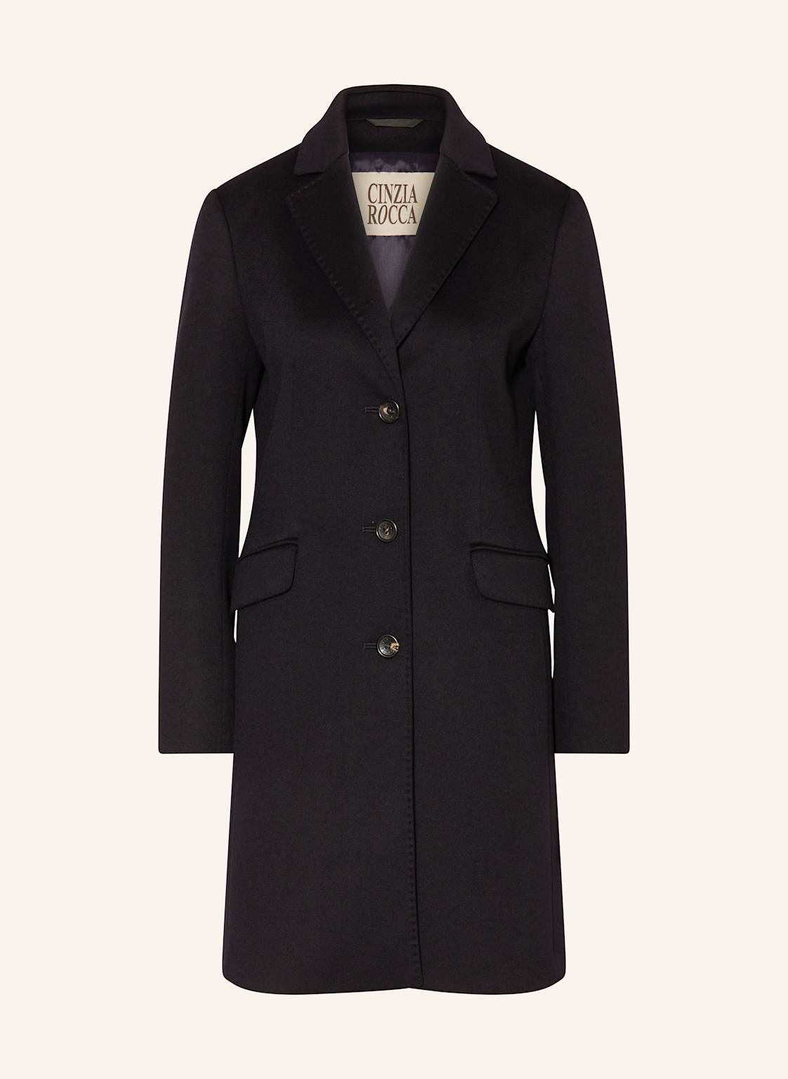 Cinzia Rocca Płaszcz Wełniany blau