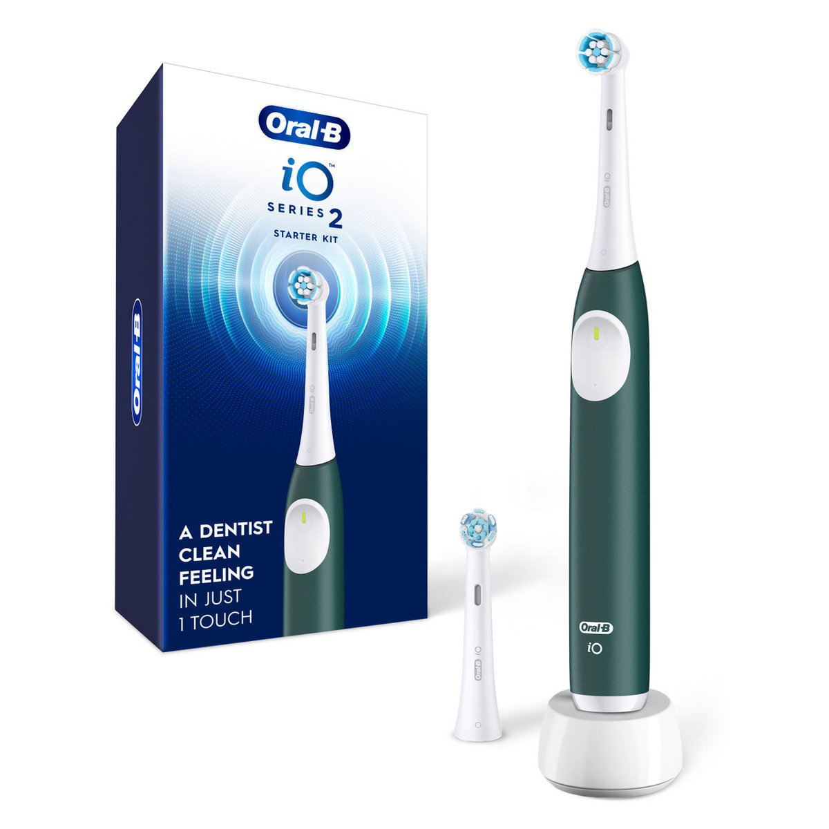 Oral-B Electric Toothbrush With Pressure Sensor Io2 Rechargeable For Adults Number Of Brush Heads Included 2 Number Of Teeth Brushing Mode..