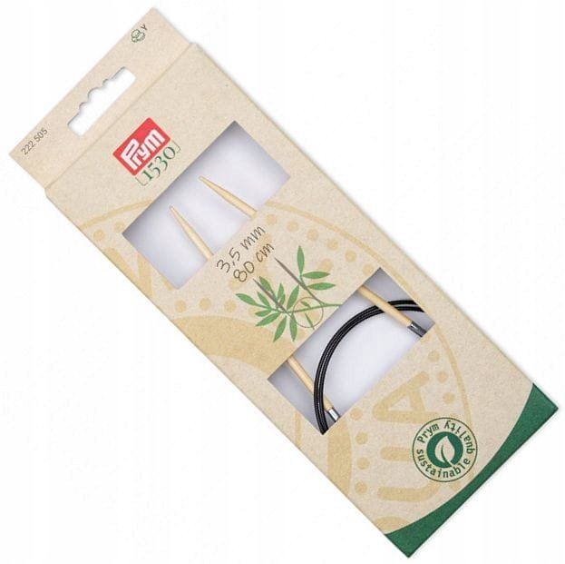 druty bambusowe z żyłką 80cm 3.5 PRYM 222505 .