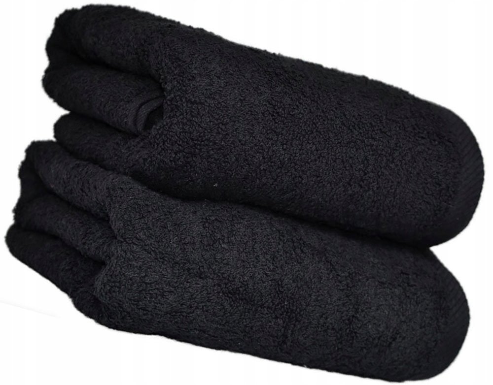 RĘCZNIK FROTTE KĄPIELOWY 50x100 PUSZYSTY MIĘKKI ZAWIESZKA 500g Czarny