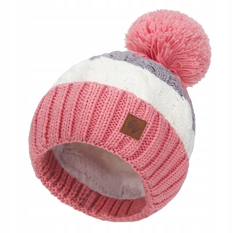 Zimowa CZAPKA CIEPŁA Pompon Podszewka Polar Dizzy