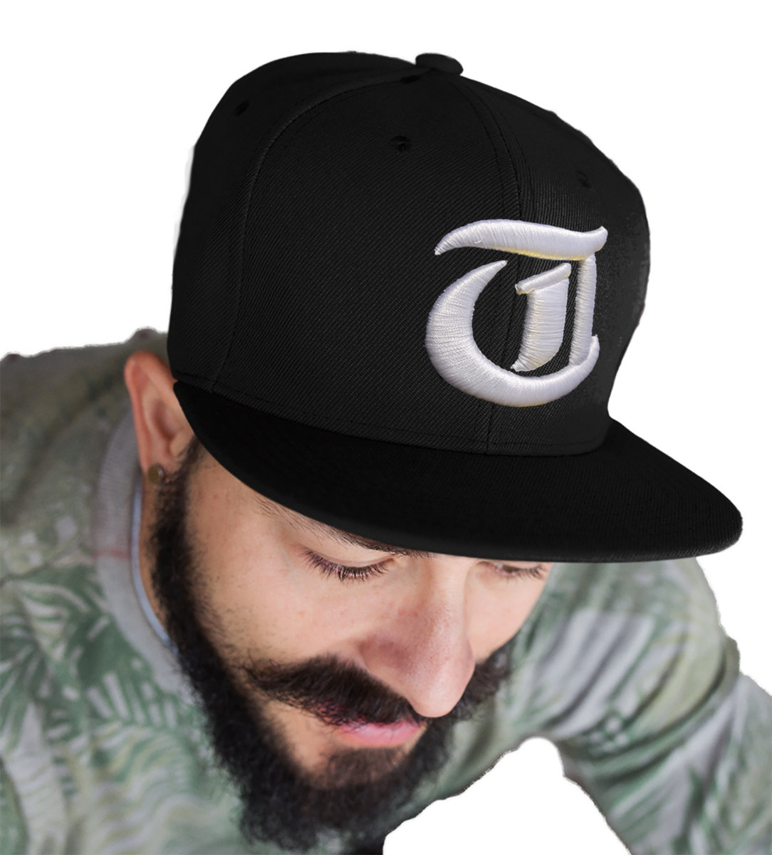 CZAPKA PROSTY DASZEK GOTYCKIE LITERY HAFT 3D T