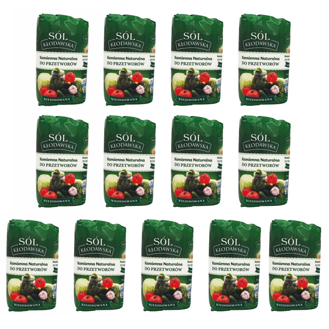 Sól kłodawska niejodowana 13 x 1,1kg - Kopalnia Soli Kłodawa