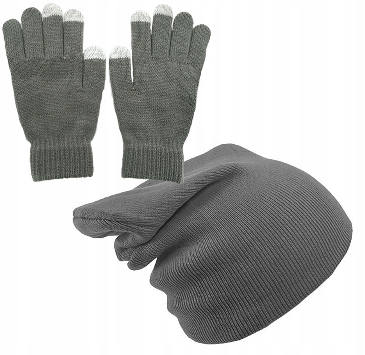 Ciepły Zestaw Zimowy Czapka + Rękawiczki