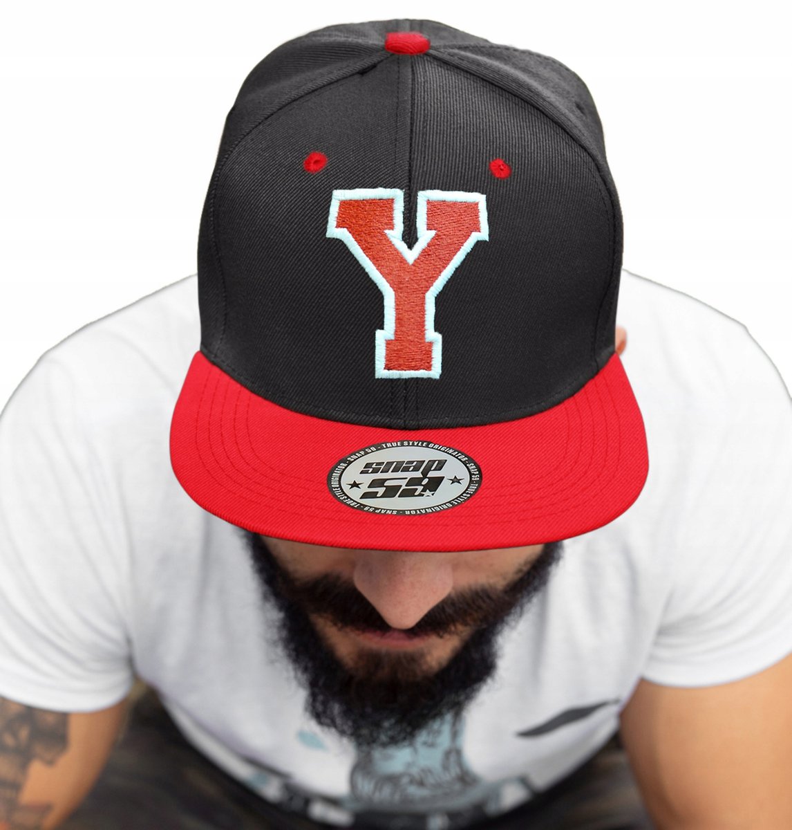 CZAPKA PROSTY DASZEK AMERICAN TWILL LITERA Y HAFT