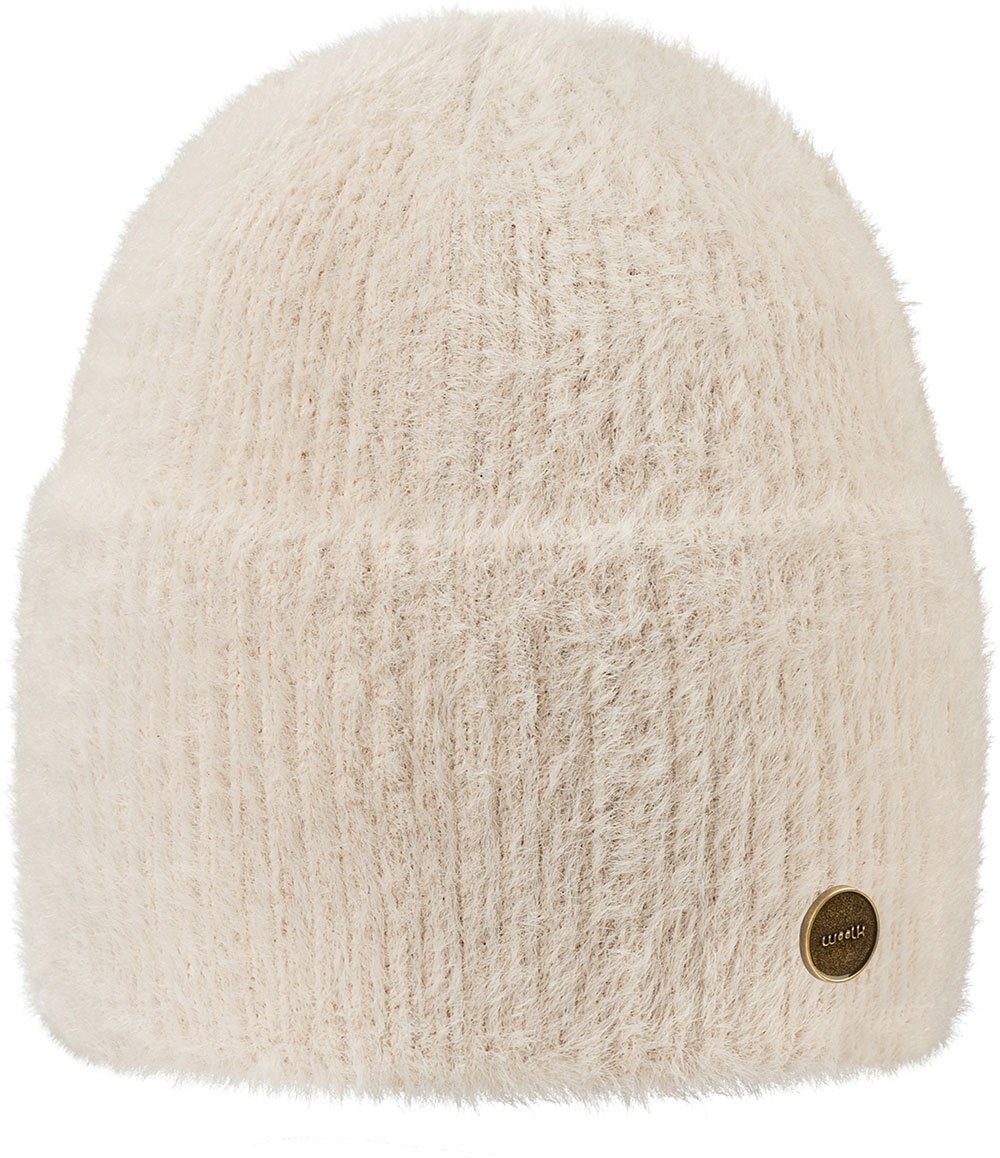 Zimowa Czapka Damska Dziana Ciepła Miękka Woolk Rosa