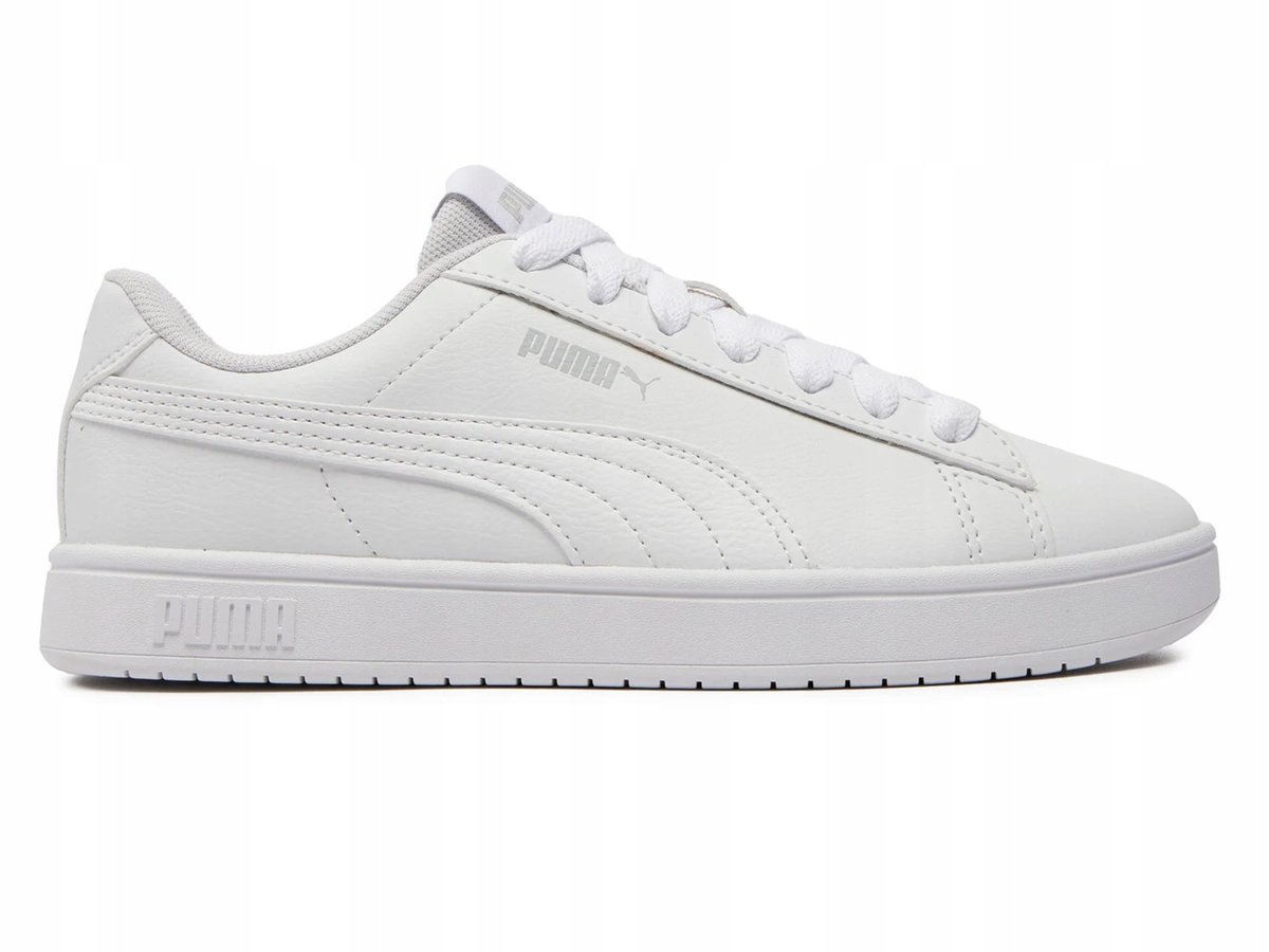 BUTY sportowe PUMA RICKIE 394252-08 skóra ekologiczna białe trampki 38,5