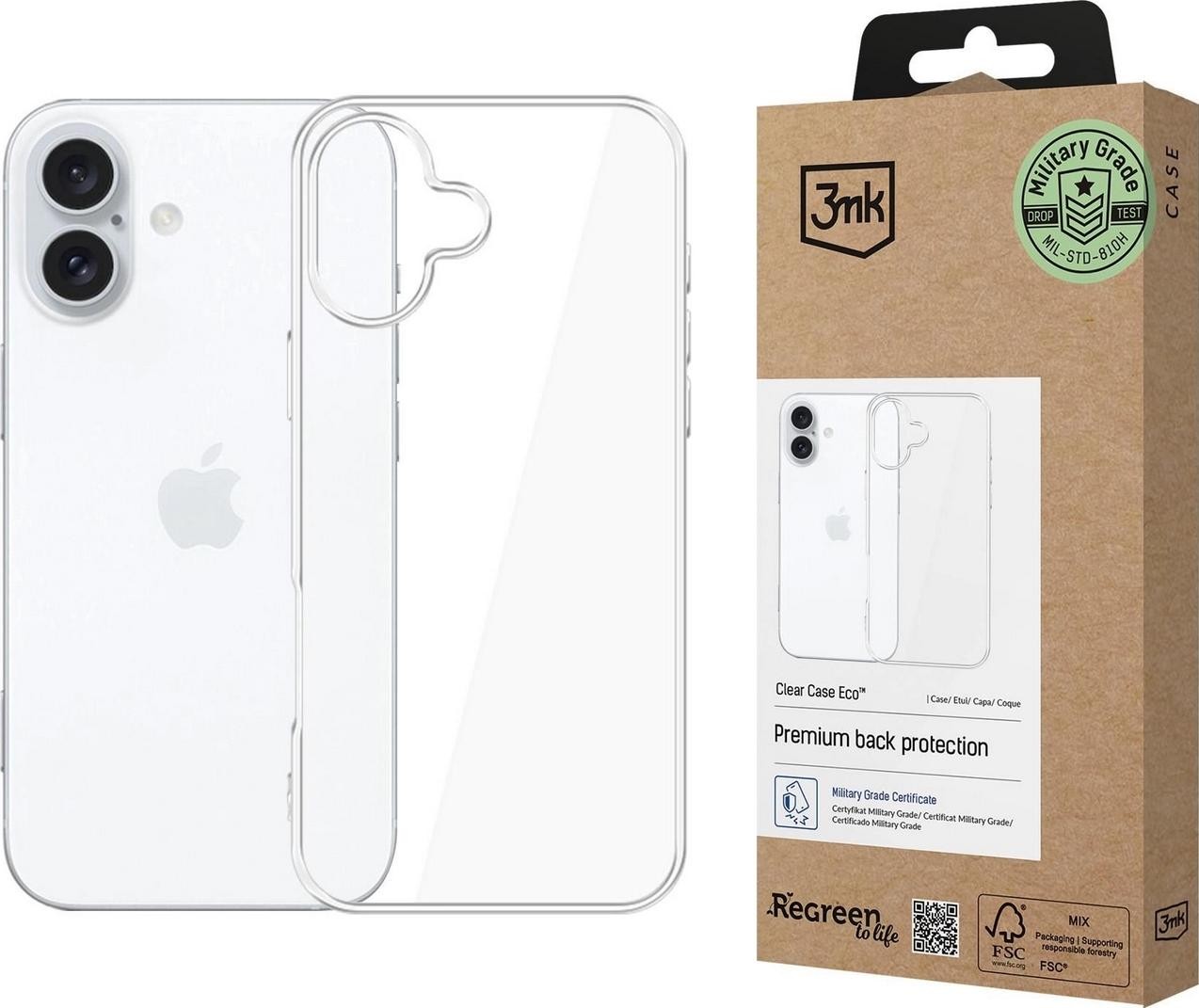 3mk Clear Case Eco Apple iPhone 16