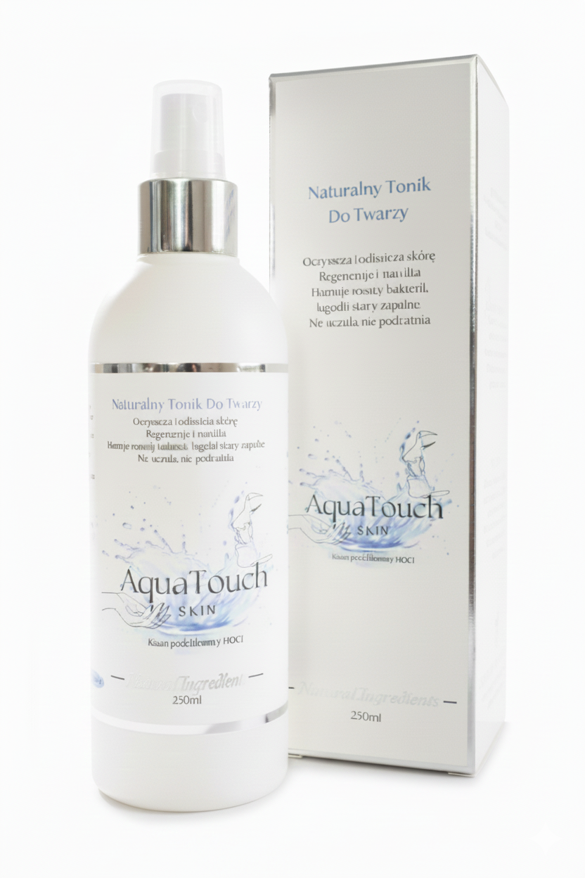 AquaTouch SKIN, Naturalny tonik do twarzy z kwasem podchlorawym 250ml