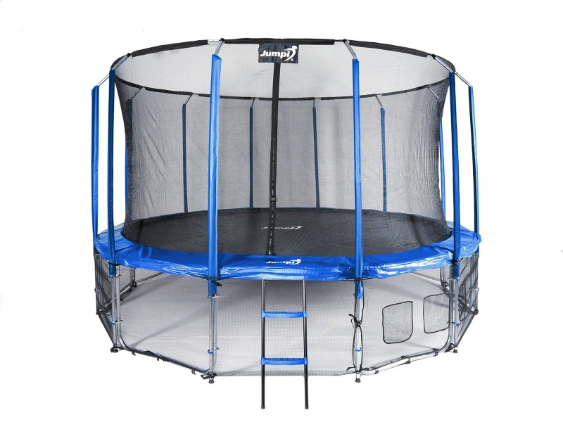 Jumpi 487cm/16FT Maxy Comfort Niebieska Z Wewnętrzną Siatką