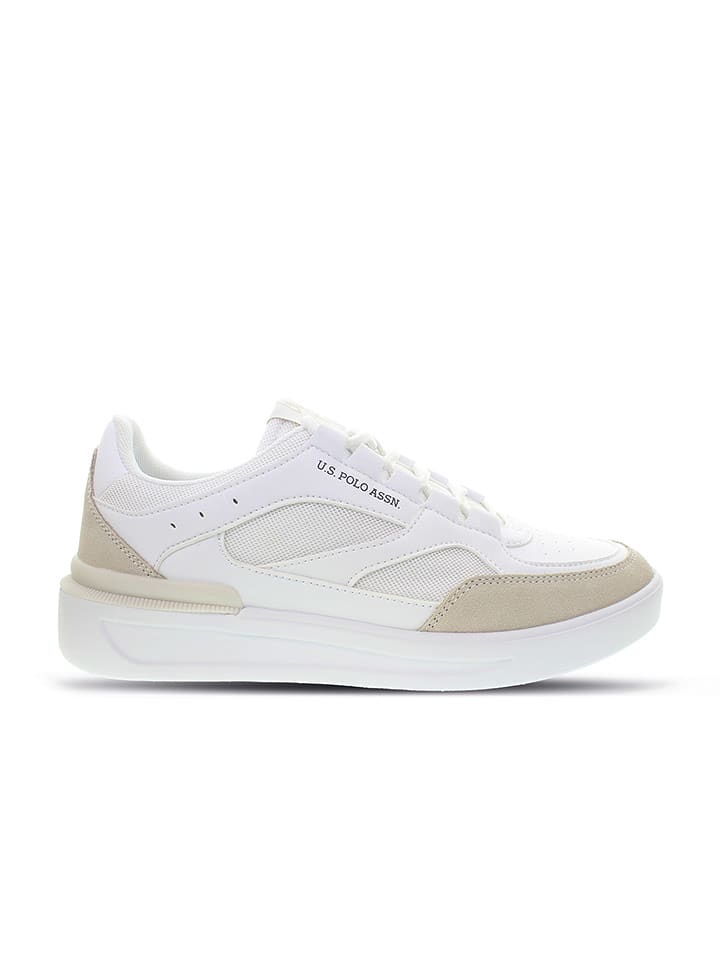U.S. Polo Assn. Sneakersy w kolorze biało-beżowym