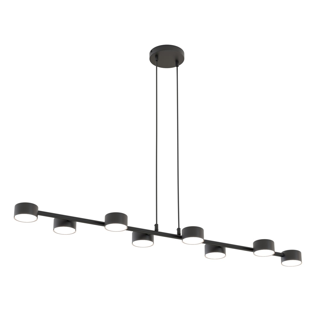 Duża lampa wisząca na 8 żarówek 1439/8 z serii MEGARA 8 BL
