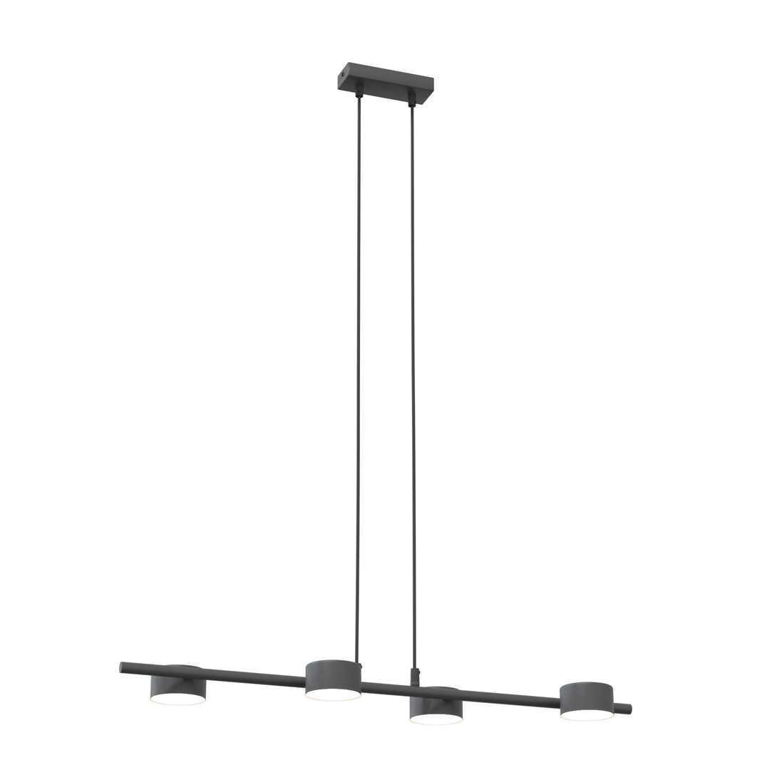 Lampa wisząca, czarna loftowa 1440/4 z serii SORA 4 BL