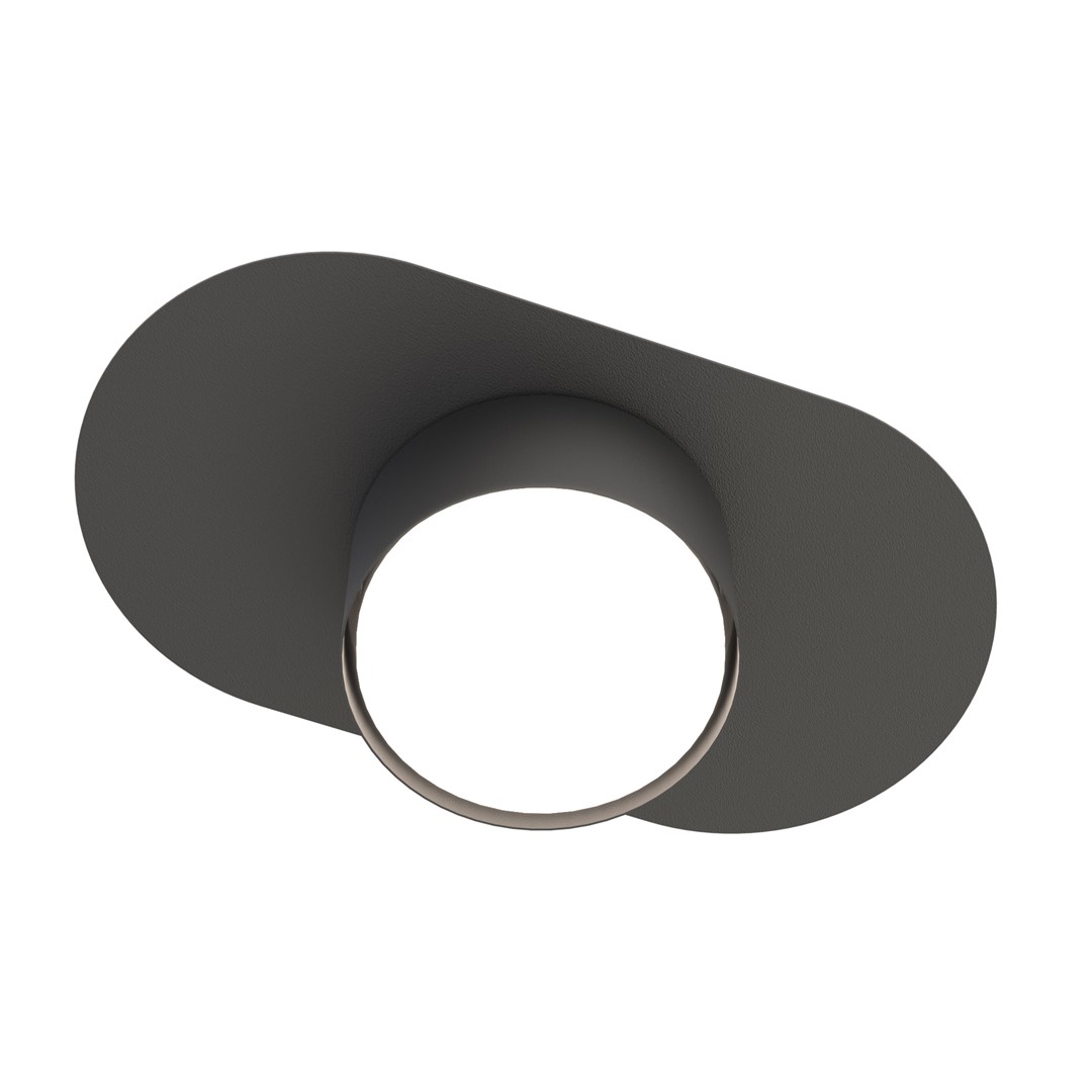 Pojedyncza lampa sufitowa, owalna podsufitka 1449/1 z serii STILO 1 BL