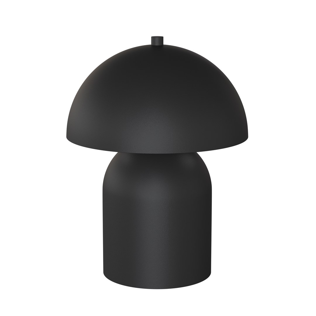 Prosta lampka nocna, czarny grzybek 1451/LN2 z serii MUSH LN2 BL