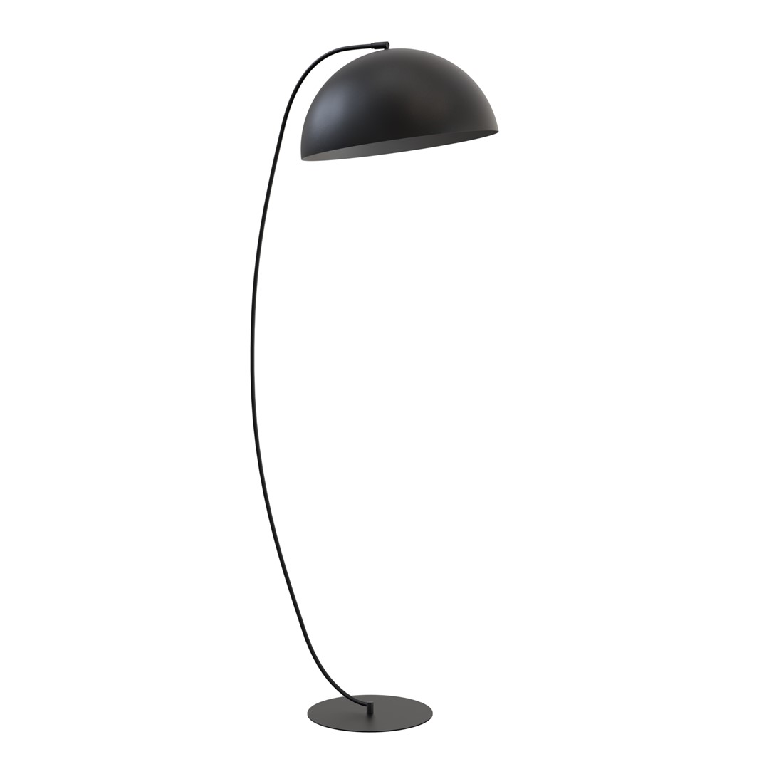 Lampa podłogowa, wygięte ramię 1468/LP1 z serii ARCOS LP1 BL BLACK