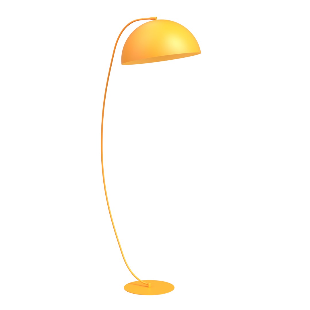 Gustowna lampa podłogowa 1469/LP1 z serii ARCOS LP1 OR ORANGE