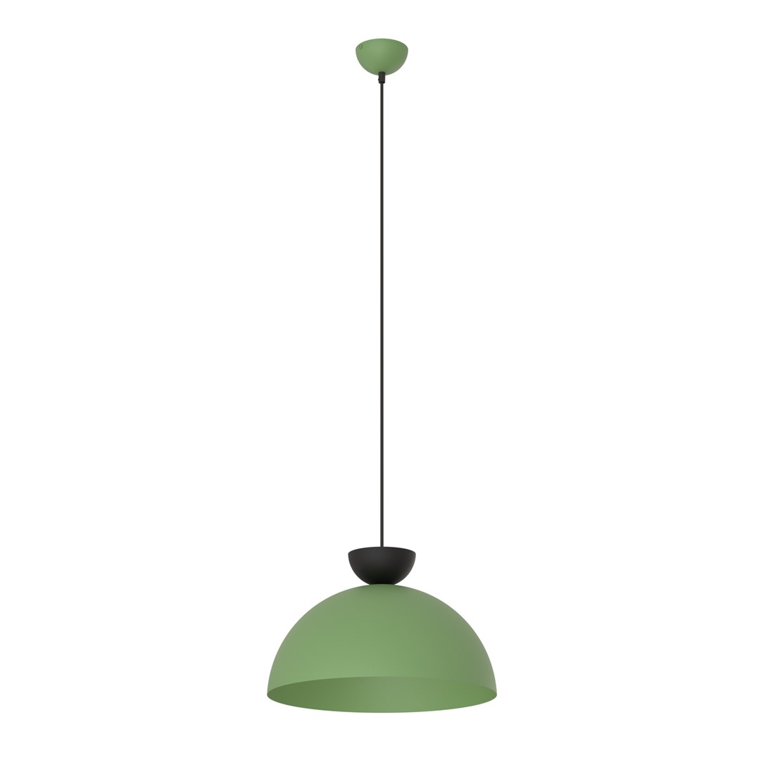 Lampa wisząca, zielono-czarna 1473/1L z serii LUNARO 1L BL GREEN