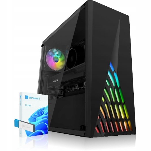 KOMPUTER GAMINGOWY DO GIER EVO X5 / INTEL i3 / GeForce RTX 3050 / 32GB/WiFi