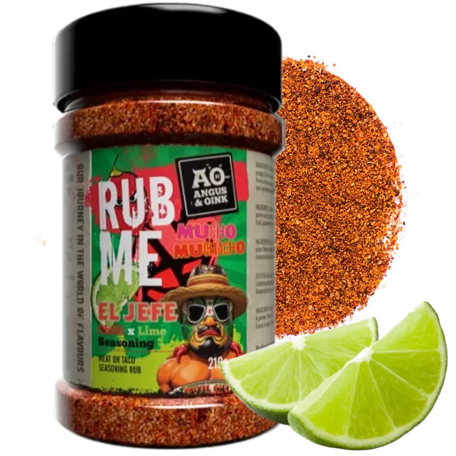 Przyprawa do TACOS WARZYW MIĘS Mieszanka przypraw do grillowania pieczenia EL JEFE CHILLI X LIME 210g