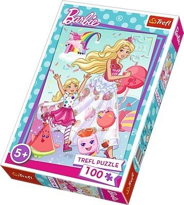 Trefl, puzzle, Świat Barbie, 100 el.