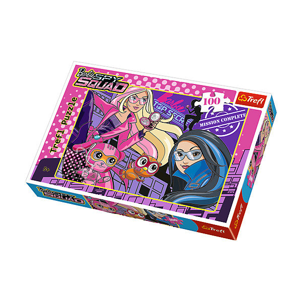 Trefl, puzzle, Barbie, Drużyna szpiegowska, 100 el.