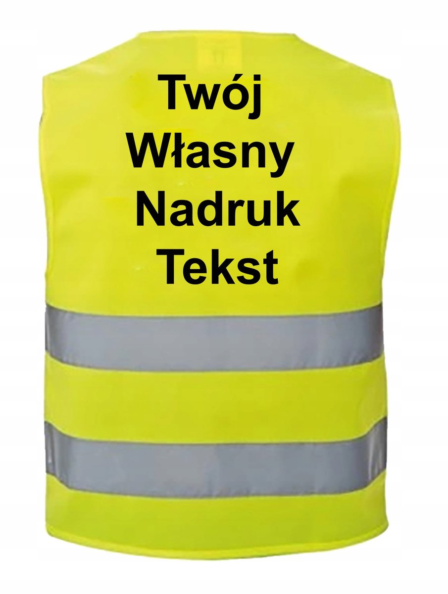 Kamizelka odblaskowa ostrzegawcza Twój Nadruk
