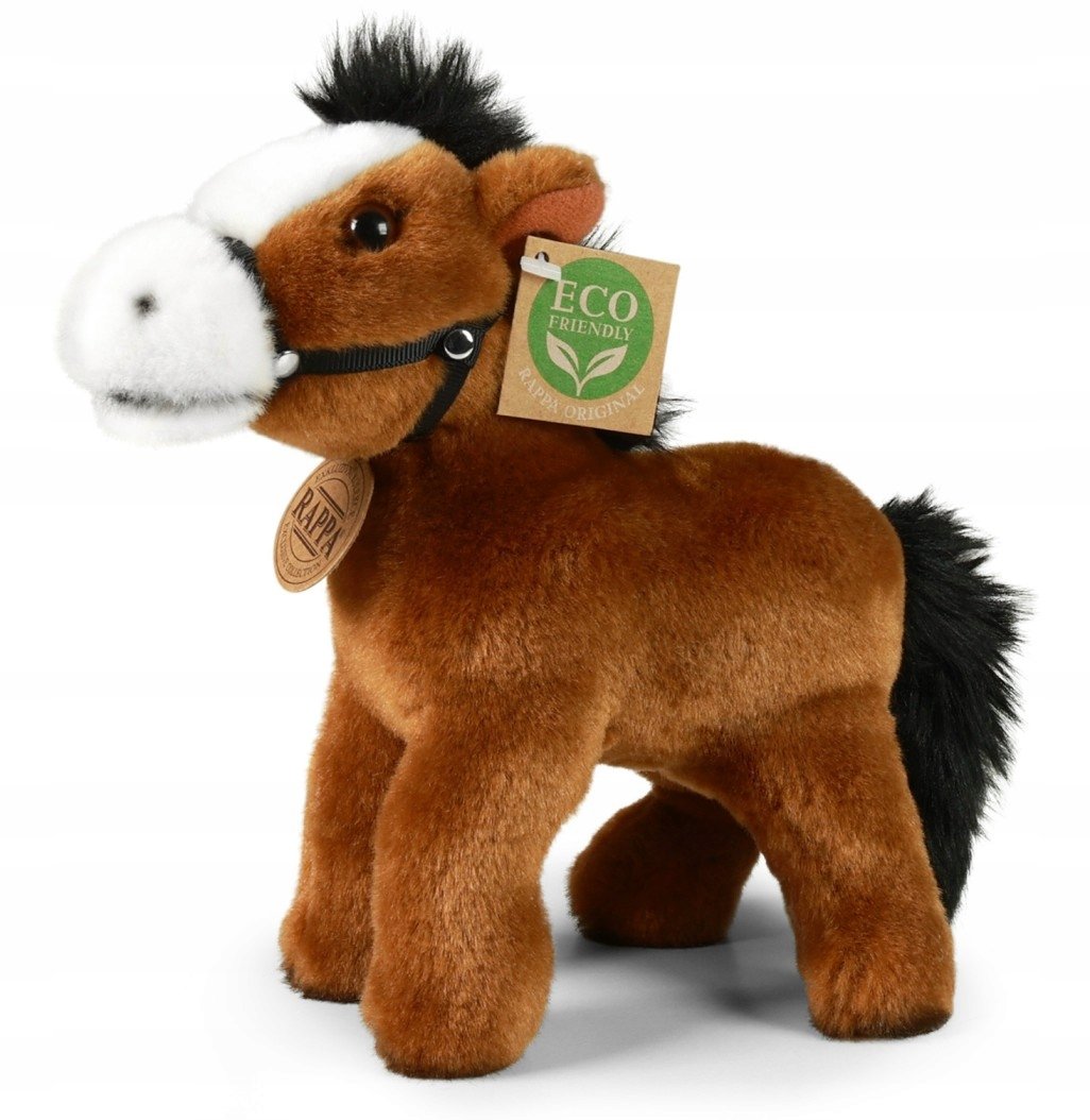 Maskotka Brązowy Konik Stojący Koń - 20Cm