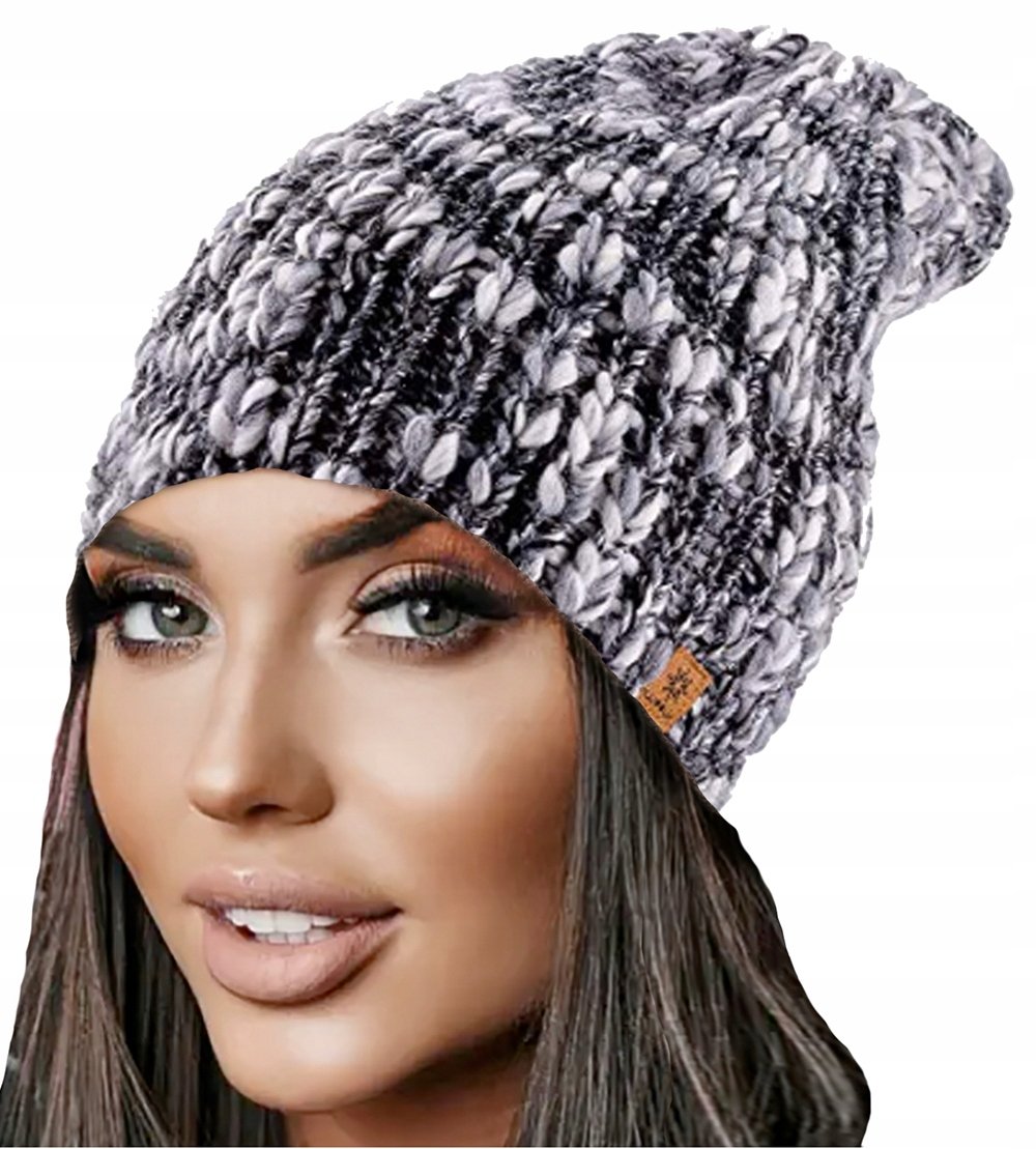 Zimowa Czapka Przytulna CIEPŁA Woolk PALOMA