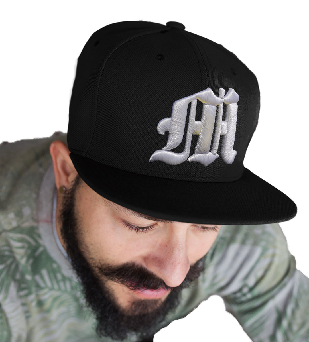 CZAPKA PROSTY DASZEK GOTYCKIE LITERY HAFT 3D M