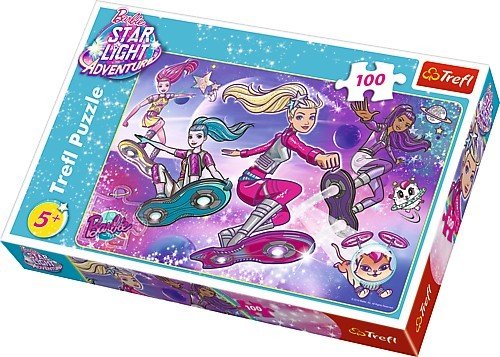 Trefl, puzzle, Barbie, Galaktyczna Przygoda, 100 el.