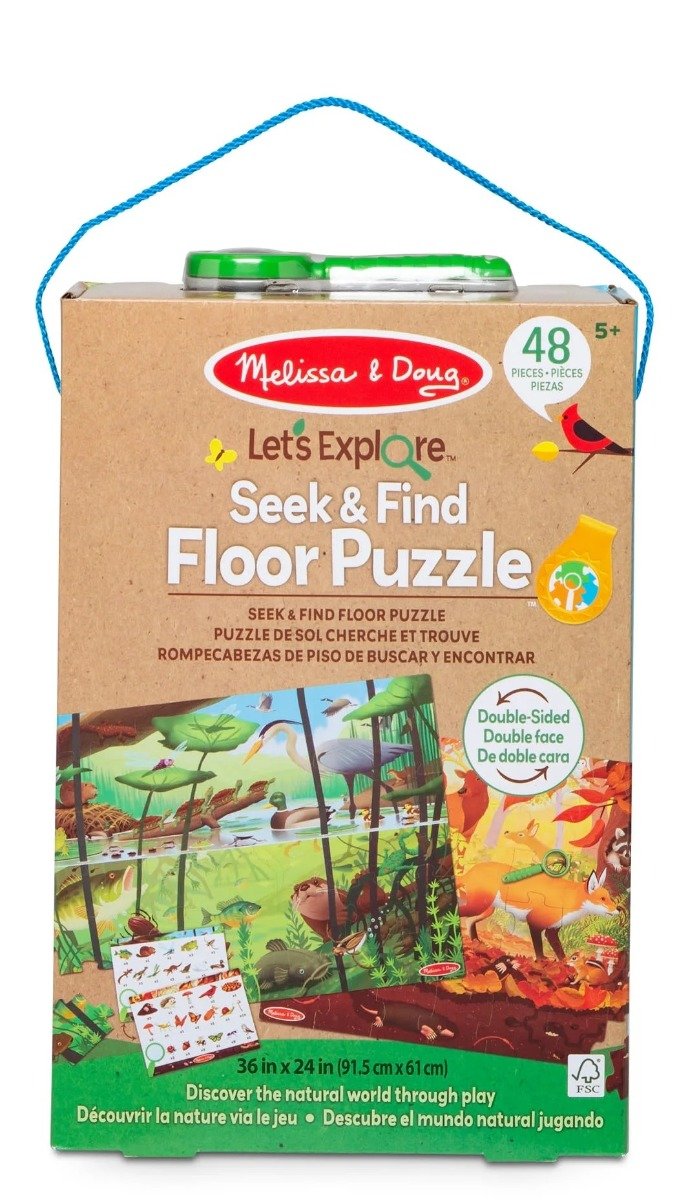 Puzzle podłogowe dwustronne Szukaj i Znajdź 48 elementów 30833 Melissa&Doug
