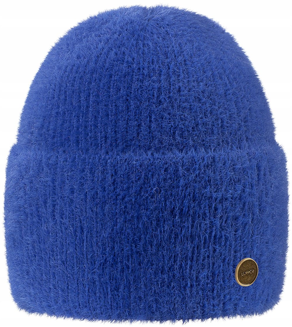 Zimowa Czapka Damska Dziana Ciepła Miękka Woolk Rosa