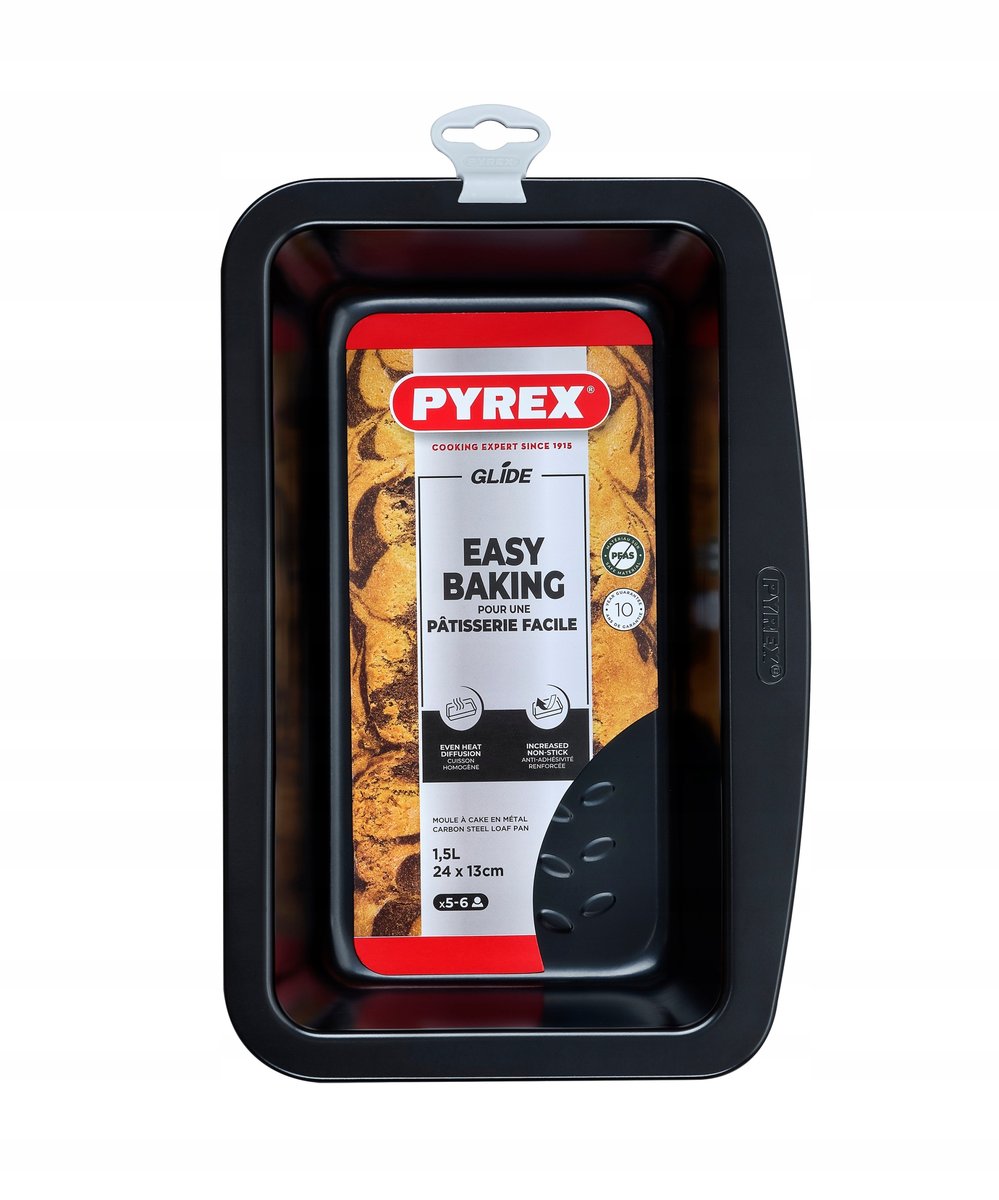 Blacha forma do pieczenia PYREX keksówka GLIDE 24x13 cm (27x18 cm zew)