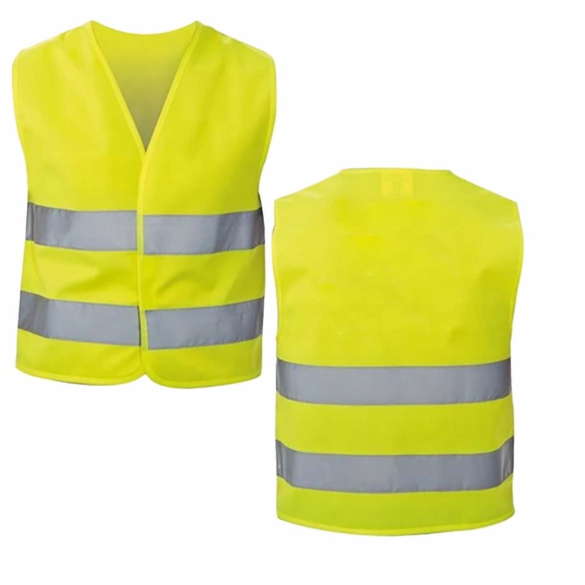 Kamizelka odblaskowa ostrzegawcza Drogowa żółta 2X