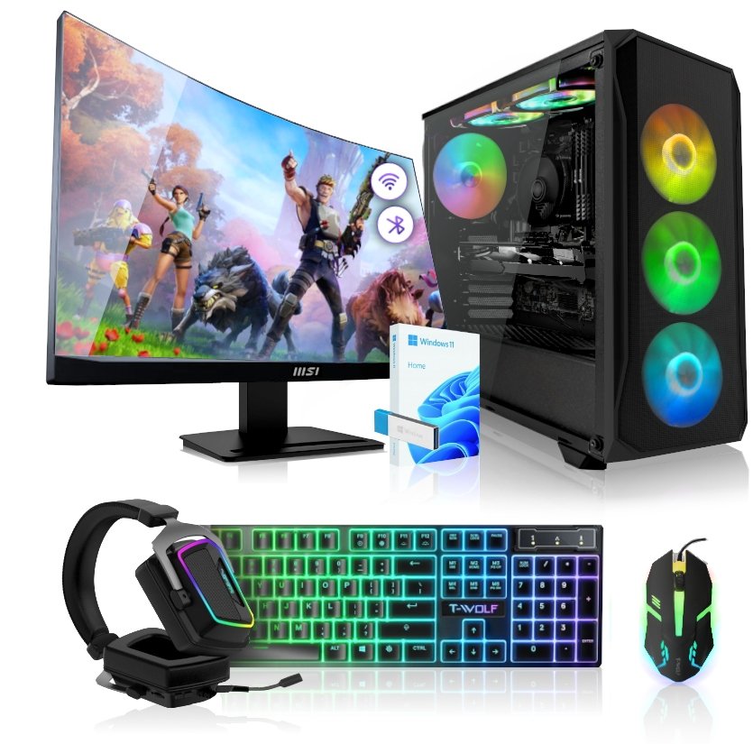 ZESTAW KOMPUTER GAMINGOWY DO GIER EVO V8 / RYZEN / RX 580 8GB / 64GB / WiFi