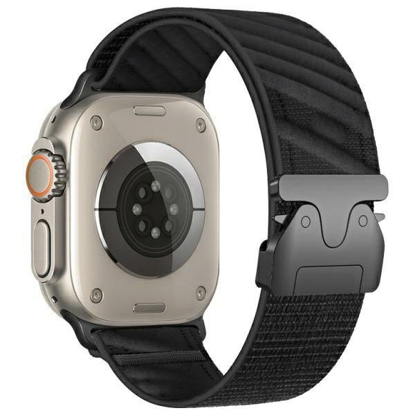 Beline do Apple Watch Oblique Parachute buckle 38/40/41mm Czarny