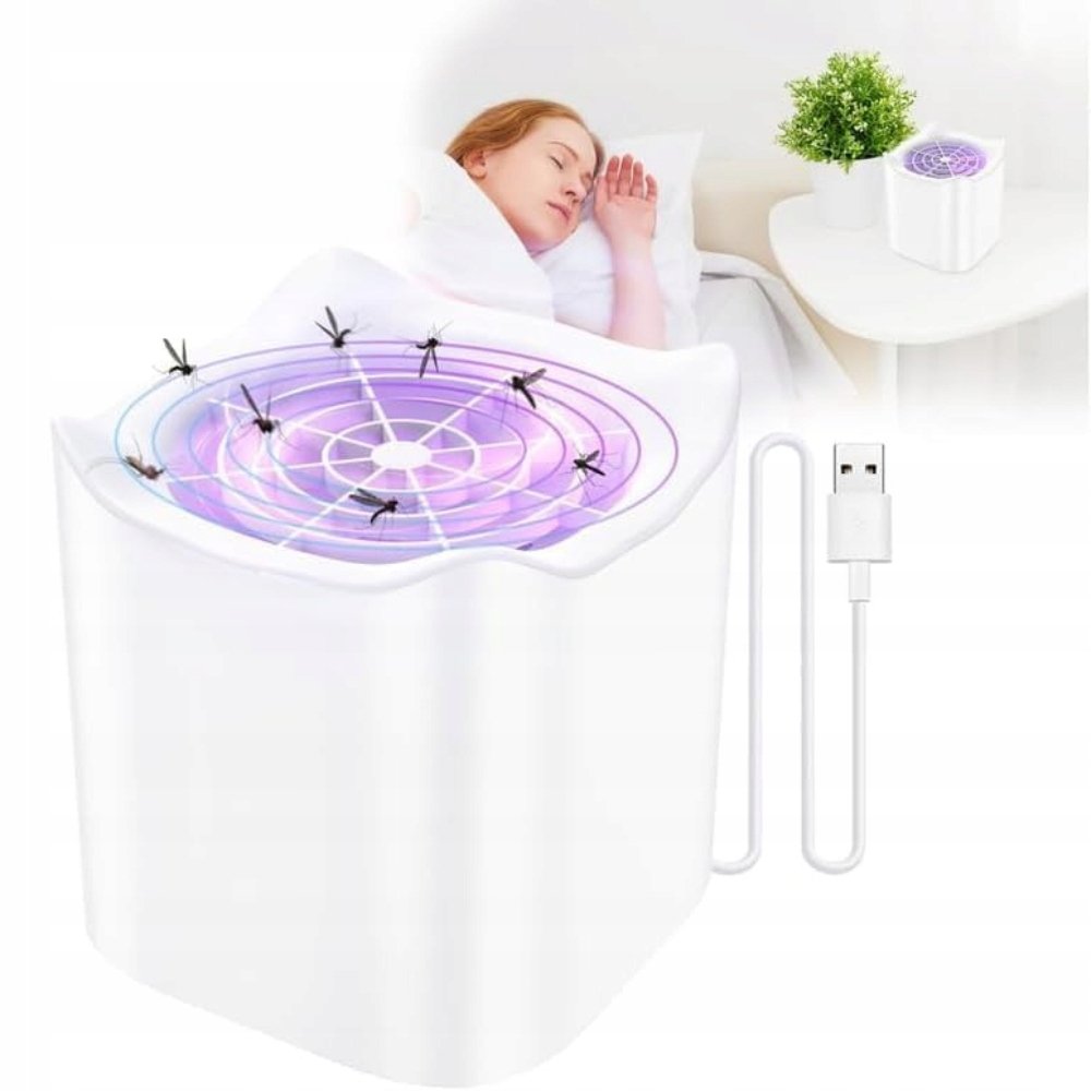 Tiptop Home Elektryczna pułapka na komary 2w1 - skuteczna i cicha LED USB