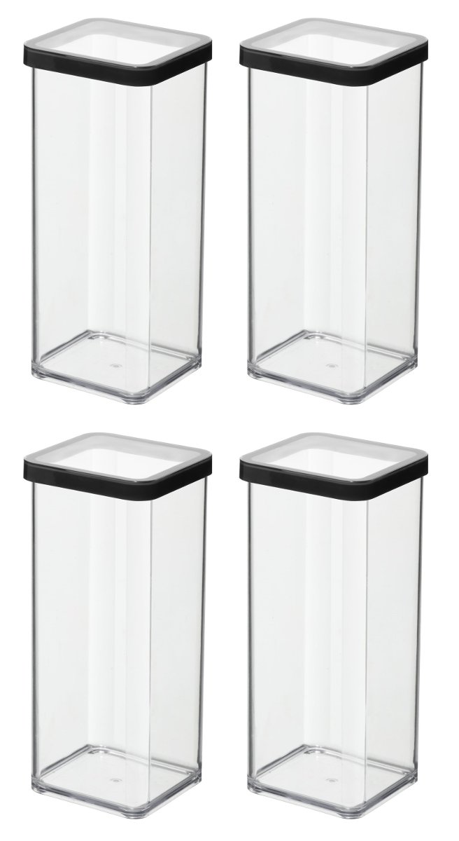 Zestaw 4 pojemników kuchennych 1.5 L LOFT ROTHO