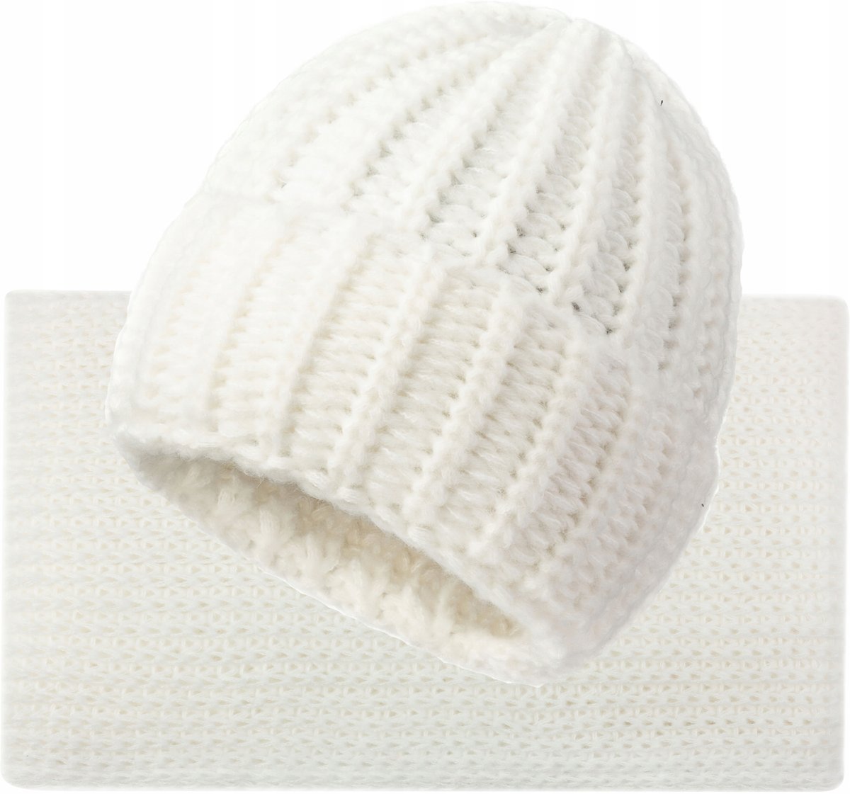 Damski Komplet Zimowy Czapka i Komin Szalik Woolk Dalya