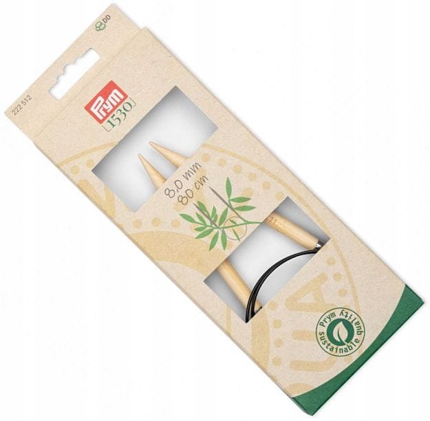 druty bambusowe z żyłką 80cm 8 PRYM 222512 .