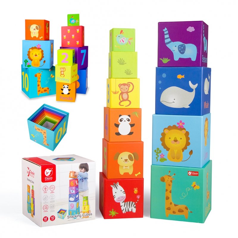 Zestaw Klockow Dla Dzieci Puzzle Drewniane