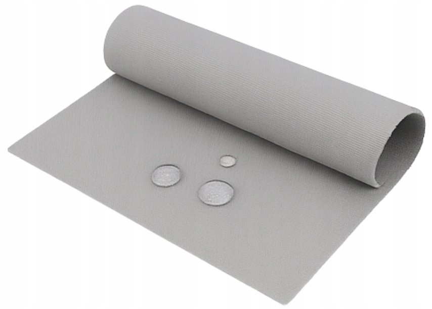 Tkanina Wodoodporna Oxford, Materiał Wodoodporny Ogrodowy Jasno Szary 0,5Mb