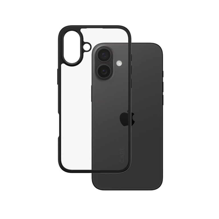 PanzerGlass CARE by Flagship Case Transparent Urban Combat w. Black Frame iPhone 16 Plus pokrowiec na telefon komórkowy Przezroczysty