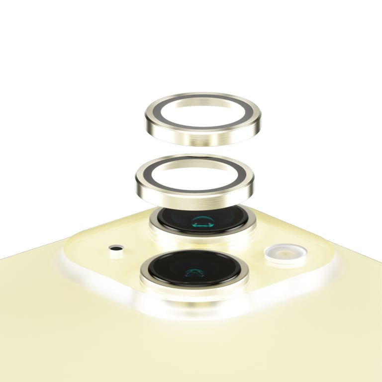 PanzerGlass HoopsYellow Camera Lens Protector iPhone 15 15 Plus Przezroczysta ochrona ekranu Apple 1 szt.