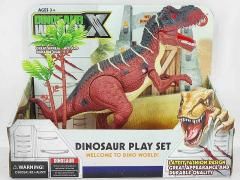 Dinozaur na baterie ruchomy, światło i dźwięk - figurka