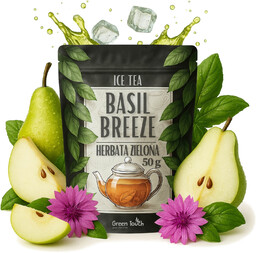 Ice Tea Basil Breeze 50 g herbata zielona ice tea, herbata mrożona gruszka z bazylią