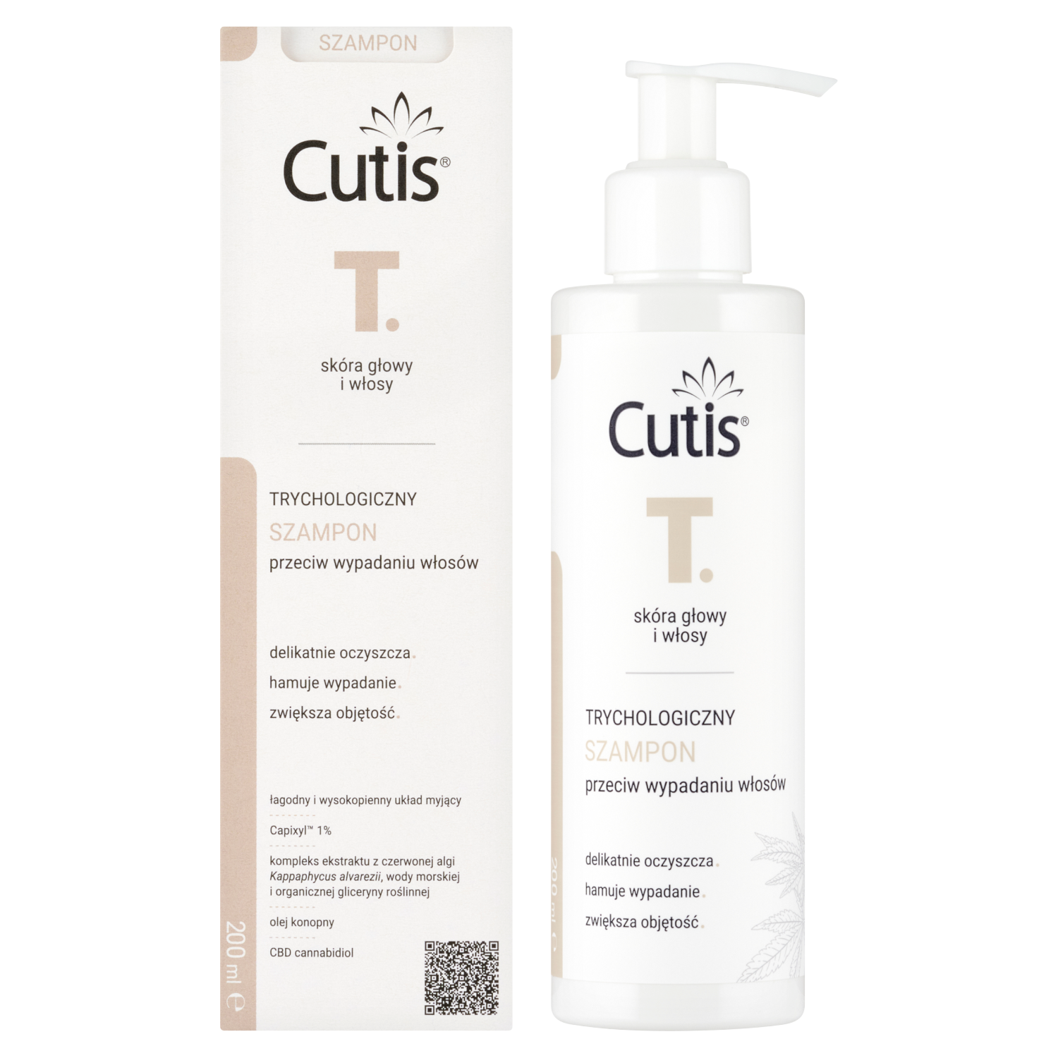Cutis T, trychologiczny szampon przeciw wypadaniu włosów, 200 ml